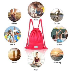 Sac à dos à cordon de sport avec grande capacité Gym Swim Beach pour femmes et hommes pour contenir des sacs quotidiens - Product Image 4