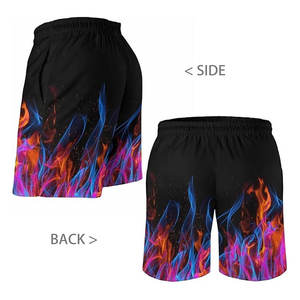 Short de plage à séchage rapide personnalisé pour hommes 100% maillot de bain en coton avec impression par sublimation vêtements de plage - Product Image 2