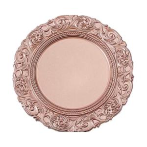 Assiettes de présentation luxueuses en métal de qualité supérieure avec détails complexes, idéales pour les mariages, banquets et occasions spéciales - Product Image 3