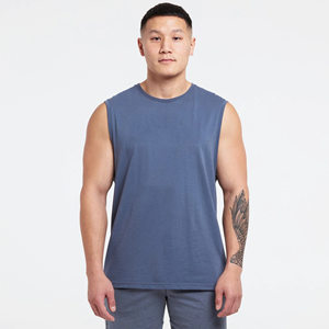 Débardeur respirant pour hommes avec logo personnalisé Débardeurs pour hommes sans manches Grande taille Débardeurs pour hommes Logo de marque personnalisé Débardeur de musculation pour hommes - Product Image 3