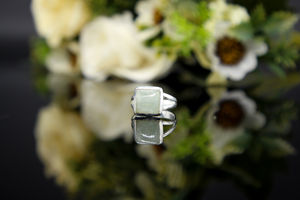 Meilleure vente coussin en aigue-marine naturelle fabriquée à la main pierre précieuse en argent sterling 925 bague de mariage vintage fournisseurs directs indiens - Product Image 4