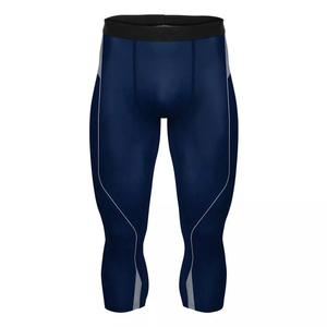 Vente en gros de vêtements de sport Pantalons de compression pour hommes avec poches Leggings de gymnastique à sec et à froid Collants de course à pied fitness et entraînement - Product Image 4