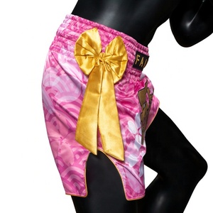 Custom Printed Muay Thai Shorts Soft Satin Boxing <b>Trunks</b> Breathable Training Kickboxing Shorts for <b>Men</b> Daily Workout - Product Image 3