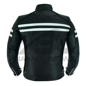 Veste en cuir pour hommes de haute qualité personnalisée à la main vêtements de sport Pakistan pour moto équitation coupe-vent respirant imprimé populaire - Product Image 3