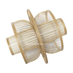 Vintage Unique Creative Bambou Abat-Jour Éclairage Décoration de La Maison En Gros Artisanat Vietnam - Product Image 2