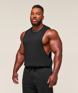 Camisetas Deportivas Personalizadas OEM sin Mangas, 100% Algodón, para Gimnasio, Fitness y Running para Hombre - Product Image 3