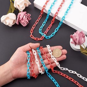Ideal para negocios de joyería y tiendas de artesanías. Cadena de eslabones de resina para colecciones de joyería de verano. Cadena de eslabones de resina para un estilo audaz y llamativo. - Product Image 3