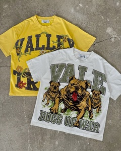 เสื้อยืดผ้าฝ้ายเนื้อหนาสำหรับผู้ชายเสื้อครอปโอเวอร์ไซส์ลายกราฟิกแนวสตรีทแวร์ผ้าคอตตอนออกแบบได้ตามต้องการแบบ2025 - Product Image 4