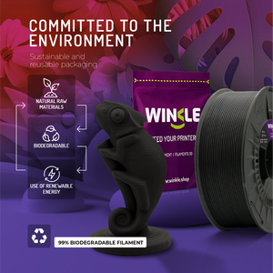 Filamento PLA Opaco WINKLE 1.75mm 1kg per Stampante 3D, Vendita all'Ingrosso, Facile da Stampare, Senza Deformazioni, Prodotto in Europa, Tolleranza 0.05mm, 60mm/s - Product Image 5