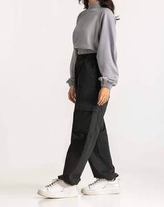 Jersey de algodón puro de gran tamaño para mujer, sudadera polar de cuello redondo natural para mujer, sudaderas personalizadas - Product Image 3