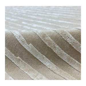 2025 Model Christmas Sale Beige Neutral Sand High Colors <b>Pile</b> Low <b>Pile</b> Embossed Tencil Wool Handmade <b>Rug</b> Home Interior Projects - Product Image 2