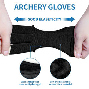 Gants de tir à l'arc respirants antidérapants pour sports de plein air, parmi les plus vendus, pour la pratique du tir à l'arc et de la cible, protection durable des doigts - Product Image 5