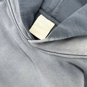 High Quality Acid <b>Wash</b> Hoodie For Men's Long Sleeve Street Wear Pullover Sun Fad Acid <b>Wash</b> Hoodies With OEM Service - Product Image 4