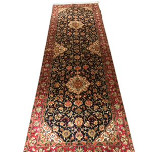 Alfombra hecha a mano de lana tradicional de fama mundial, estilo clásico de seda de Cachemira multicolor para uso doméstico - Product Image 3