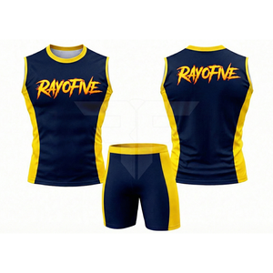 Uniforme de Atletismo con Diseño Moderno, Impresión por Transferencia de Calor, 100% Poliéster, Antibacteriano, Ligero y Transpirable, Venta al Por Mayor - Product Image 1