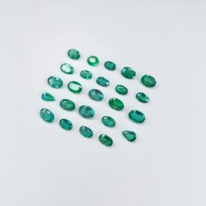 100% Natural de calidad fina 6x4-5x7mm forma de pera ovalada verde vivo esmeralda de Zambia piedras preciosas sueltas para la fabricación de joyas al mejor precio - Product Image 5