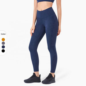 Qualité supérieure 100% coton pantalons de sport pour femmes XL grande taille Fitness Leggings personnalisable solide motif Yoga porter usine OEM - Product Image 4