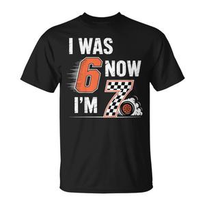 T-shirt à carreaux pour garçons de 7 ans, cadeau d'anniversaire - Je suis allé de 6 à 7 ans, promotion personnalisée - Product Image 1