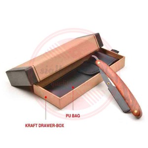 Rasoir de barbier droit en acier inoxydable Rasoir de barbier à manche en bois droit à vendre - Product Image 6