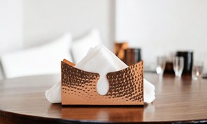 IndianArtVilla Porte-papier de soie en cuivre pur acier-5x3 pouces, accessoire de table pour la maison, hôtel et restaurant - Product Image 5