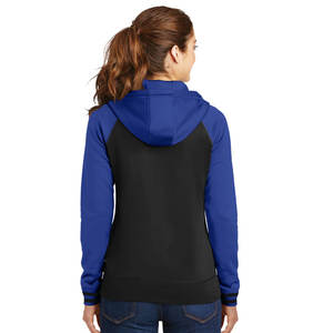 Sweat à capuche thermique zippé en molleton français de haute qualité pour femme, personnalisable - Product Image 2