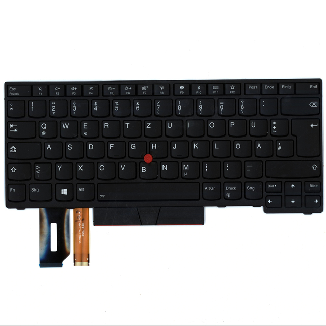 Original New Laptop for for ThinkPad T480s Backlight German Keyboard 01YP532/01YP292/01YP372/01YP452 90 Days Warranty