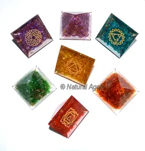 Có được năng lượng hoàn hảo chữa bệnh bảo vệ EMF orgone bảy Chakra mini Kim tự tháp thiết lập | bảy Chakra mini Kim tự tháp thiết lập Nhà cung cấp