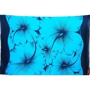 Nuevo sarong Hawaiano con estampado de flores grandes, ropa de playa para cubrir 100%, rayón, PR0014-12-180 - Product Image 1