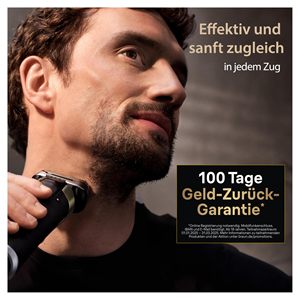 Afeitadora Eléctrica Recargable para Hombre, Cinco Cuchillas, Elementos de Afeitado Lavables, Recortadora de Pelo Largo, Resistente al Agua IPX7, Plateada, Incluye Estuche - Product Image 6