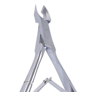 Coupe-cuticules professionnels en acier inoxydable à double ressort, ouverture large, logo personnalisé, pour ongles des doigts et des orteils - Product Image 6
