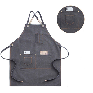 Venta Delantal Lona Bien hecho Delantal de lona duradero Resistente al desgaste Delantal de lona impermeable Logotipo personalizado - Product Image 5