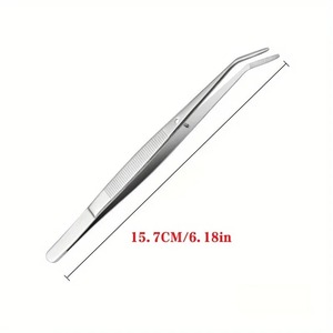 Pinzas Profesionales Duraderas de Acero Inoxidable con Puntas Dentadas Ergonómicas para Operaciones de Laboratorio, Piezas, Manualidades y Máquinas de Coser - Product Image 2