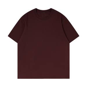 T-shirt décontracté à col rond en coton pur de 230 g, coupe ample, personnalisable, prix d'usine du Bangladesh et de la Chine - Product Image 5