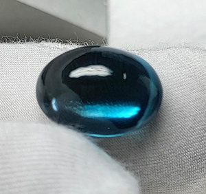Attractive London Blue Topaz semiprecious 14x10mm - 16x12mm รูปไข่ลอนดอนสีฟ้า Topaz Cabochon ของขวัญสำหรับเธอ - Product Image 5