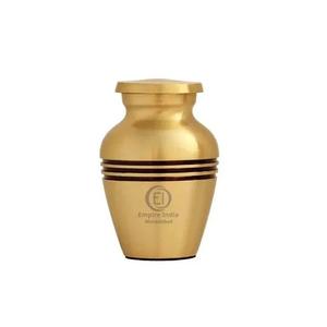 Urnas funerarias de cenizas anheladas a mano de Metal más vendidas para uso de cremación Urnas clásicas Forma de tamaño personalizado - Product Image 2