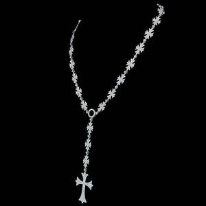 Collier en argent sterling 925 avec diamant moissanite Christin Cross, collier de luxe pour occasions spéciales, unisexe - Product Image 6