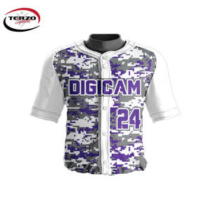 Personalizado de manga corta uniforme de béisbol barato al por mayor nueva moda de los hombres uniforme de béisbol para los hombres - Product Image 2