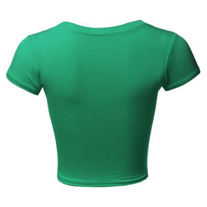 Camiseta corta de algodón para mujer, Camiseta cómoda de manga corta con diseño impreso para ropa de calle y uso diario - Product Image 3