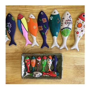Ietnamese-Pez de madera oooden, juguete de peces olorados para accesorios y decoración - Product Image 1