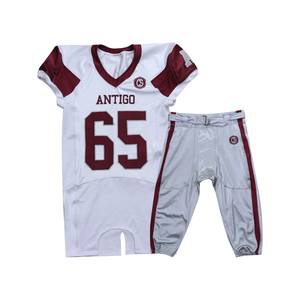 Uniforme de fútbol americano para niños personalizable, transpirable, de talla grande, de manga corta, fabricado en Pakistán, técnica de sublimación - Product Image 3