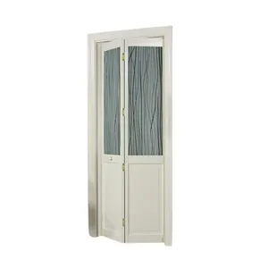 Modello di alta qualità AWC 457 canne vetro Bifold porta 24 "largo x 80" alto pino non finito