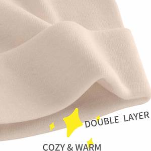 Bonnets de service OEM Bonnets de taille normale pour l'hiver, chauds, doux et épais pour les sports d'extérieur Bonnet avec logo et design personnalisés - Product Image 6