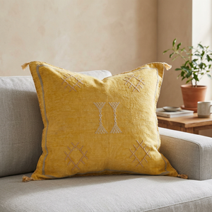 Coussins décoratifs carrés en coton Cactus, broderie bohème, sélection pour la maison - Product Image 1