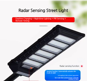 ไฟถนนโซลาร์เซลล์ LED ระดับ IP65 แสงสีขาว 6000K ดูแลง่าย โครงอะลูมิเนียม แบตเตอรี่ในตัว ควบคุมด้วยรีโมท ปรับความสว่างได้ ราคาโรงงาน - Product Image 4