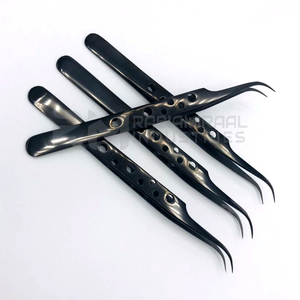 RMI vente en gros nouveau Design pince à épiler à prise entière meilleure qualité pince à cils noir Plasma pince à épiler à extension de cils de qualité supérieure - Product Image 6