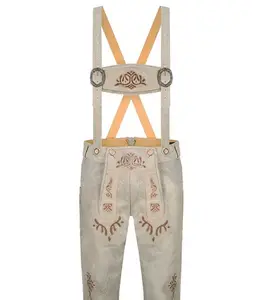 Trachten lederhosen/Trachten pantaloni bavaresi design personalizzato Lederhosen Lederhosen corto in vera pelle per uomo 2023