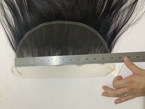 Venta al por mayor de cabello virgen, peluca de encaje Frontal HD suizo, transparente, recta - Product Image 6