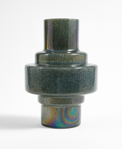 Vase en verre gaufré moderne Vase de mariage de table design floral vintage Vase à fleurs décoratif artistique - Product Image 6