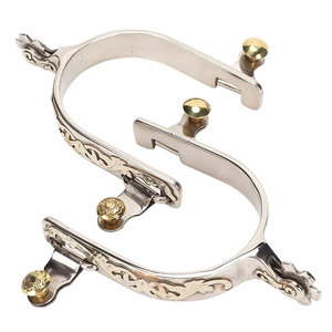 Éperons d'équitation robustes et équilibrés, haute adhérence, antidérapants, accessoire d'équitation - Product Image 5