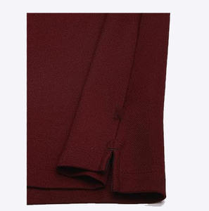 Top Selling Men's Quarter Button for Polo Shirts 100% Cotton Solid Pattern Quick Dry Breathable Tennis Golf Wear Regular Fit - Product Image 5